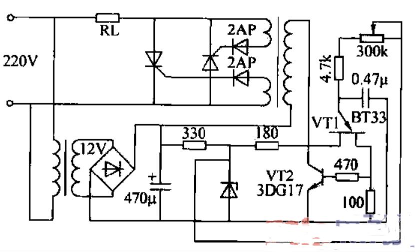 霓虹燈構成的發光電路