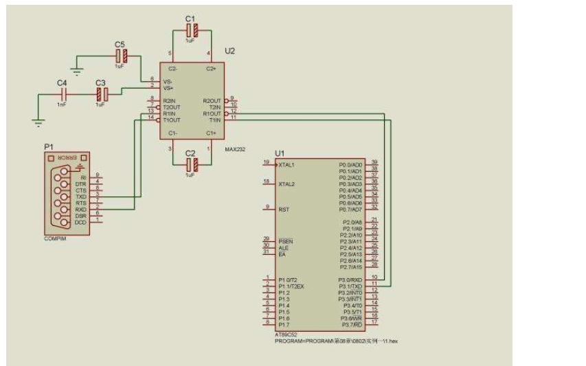 <b class='flag-5'>單片機(jī)</b>與<b class='flag-5'>PC</b><b class='flag-5'>機(jī)</b><b class='flag-5'>串口</b>通訊仿真的<b class='flag-5'>電路圖</b>免費(fèi)下載