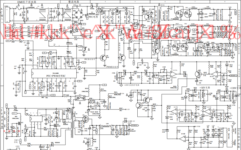 TCL<b class='flag-5'>液晶電視</b>的JSK4330-007電源板<b class='flag-5'>電路圖</b>免費(fèi)下載