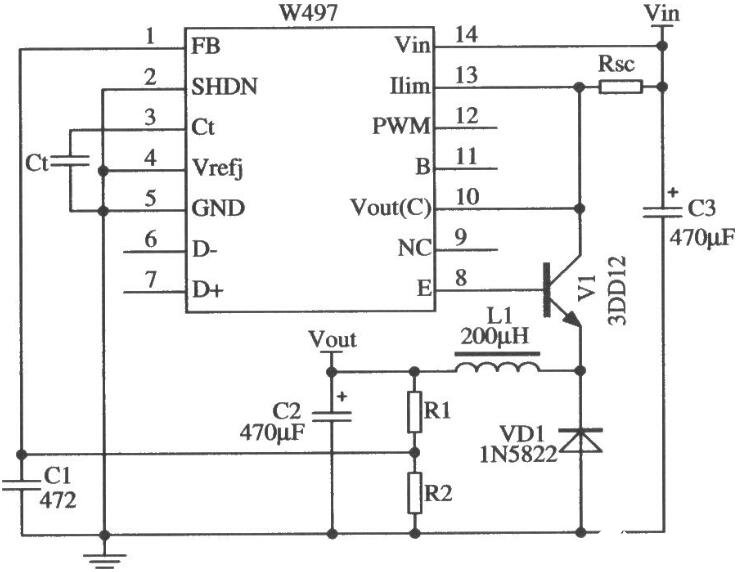 基于W497构成的应用电路图