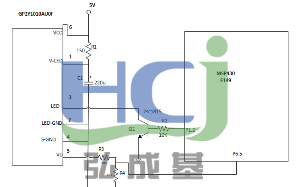 GP2Y1010AUOF灰尘<b class='flag-5'>传感器</b>的使用说明