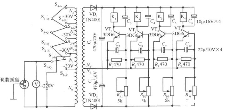 晶体管交流调压器电路图