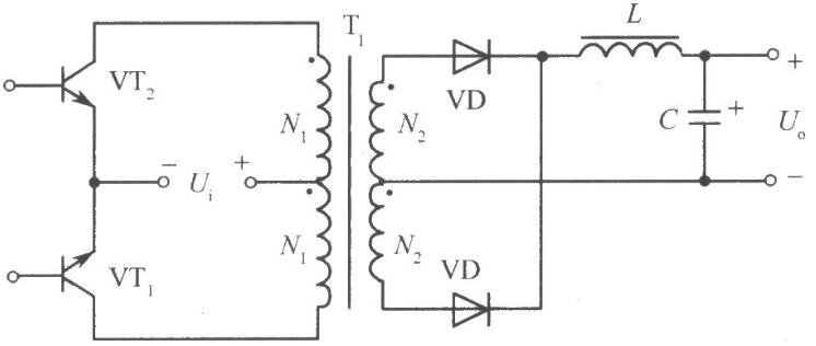 推挽式变换电路开关稳压电源电路图