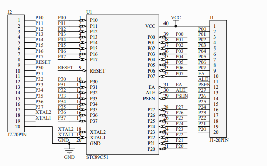 使用<b class='flag-5'>89C51</b>單片機實現(xiàn)<b class='flag-5'>LCD1602</b>和<b class='flag-5'>LCD</b>12864的顯示電路原理圖