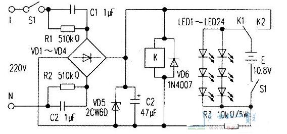 实用的LED自动应急<b class='flag-5'>照明灯</b><b class='flag-5'>电路</b>