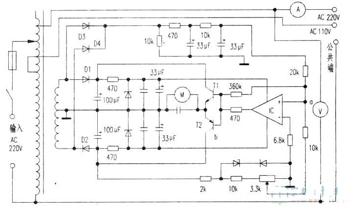 高精度全<b class='flag-5'>自動(dòng)</b><b class='flag-5'>交流</b><b class='flag-5'>穩(wěn)壓器</b><b class='flag-5'>電路</b>