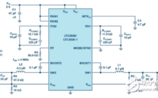 LTC3636降压稳压器为工业和汽车领域应用提供紧凑型电源解决方案