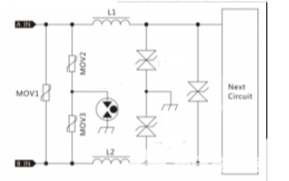 DC直流电源防雷2KV，小体积低残压方案