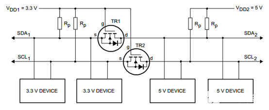 <b class='flag-5'>I2C</b>双向<b class='flag-5'>电平</b><b class='flag-5'>转换</b><b class='flag-5'>电路</b>