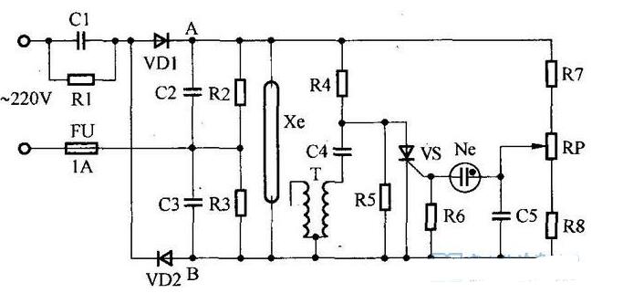频闪仪电路原理图
