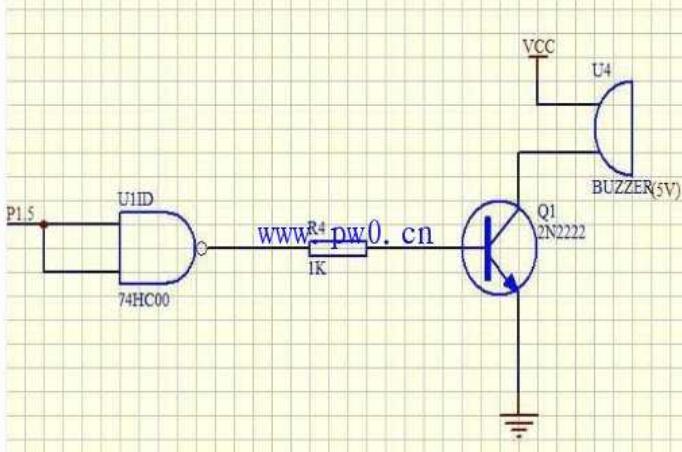 蜂鸣报警器电路原理图