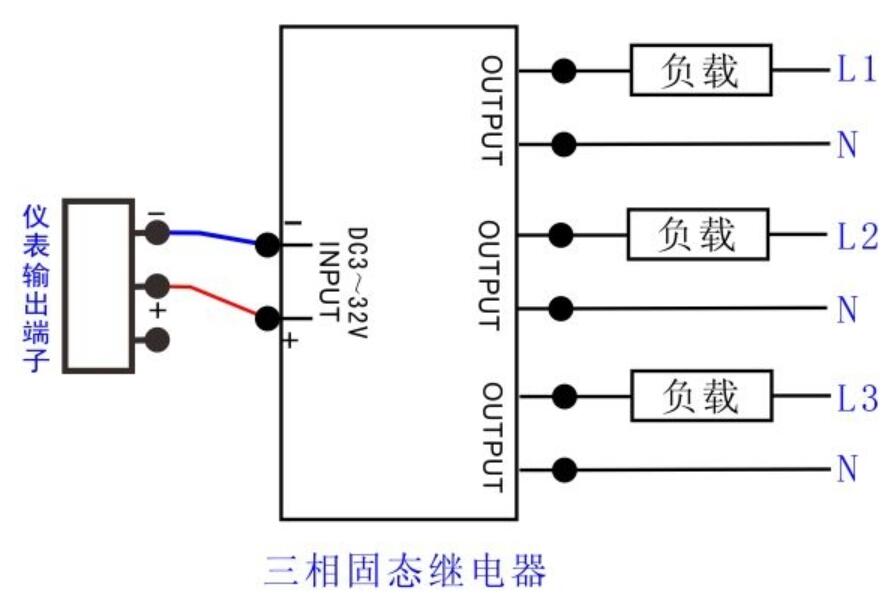 固态继电器和温控仪怎么接线