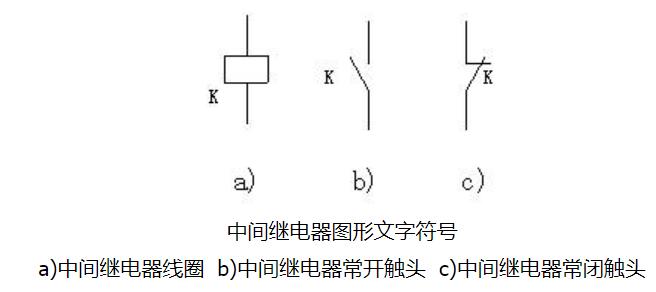 中间继电器的符号图图片