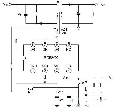 SD6863典型应用电路图
