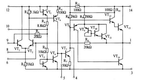 LA4102内部电路图_LA4102典型应用电路