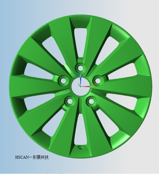 便携式3D激光扫描仪手持式激光扫描仪对车毂的三维扫描检测汽车轮