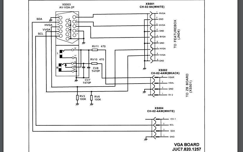 长虹CHD-2电视机机芯的电路原理图免费下载