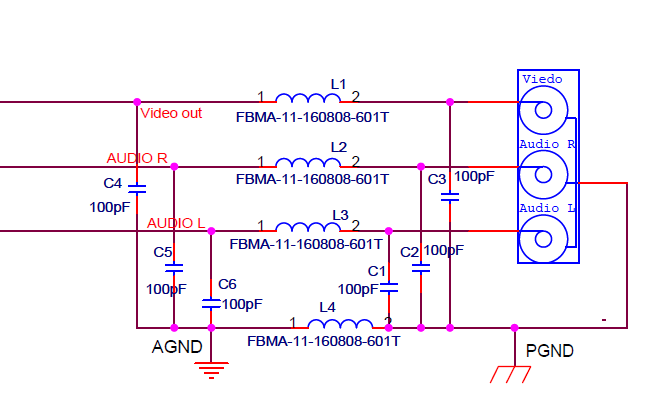 音视频接口<b>EMC</b>设计<b>标准</b><b>电路</b>原理图免费下载