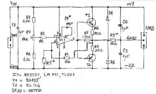 兩款電壓分割器電路圖詳解