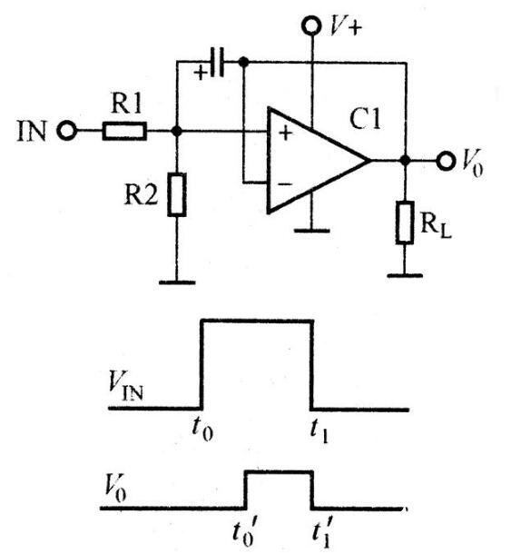 運(yùn)放組成的脈沖壓縮電路圖