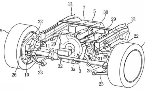 马自达利用电容器驱动的轮毂电机专利