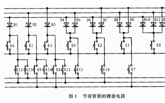 如何設(shè)計(jì)一個(gè)節(jié)約單片機(jī)端口資源的鍵盤(pán)電路