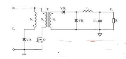 单端正反激DC／DC变换器电路图