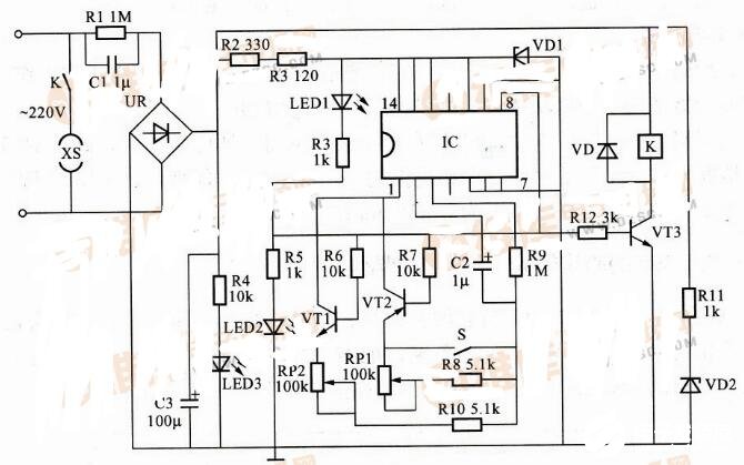 兩款循環(huán)定時(shí)控制器電路圖解析