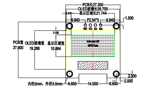 <b class='flag-5'>0.96</b><b class='flag-5'>寸</b><b class='flag-5'>OLED</b><b class='flag-5'>显示屏</b>4针A版本的结构<b class='flag-5'>原理图</b>