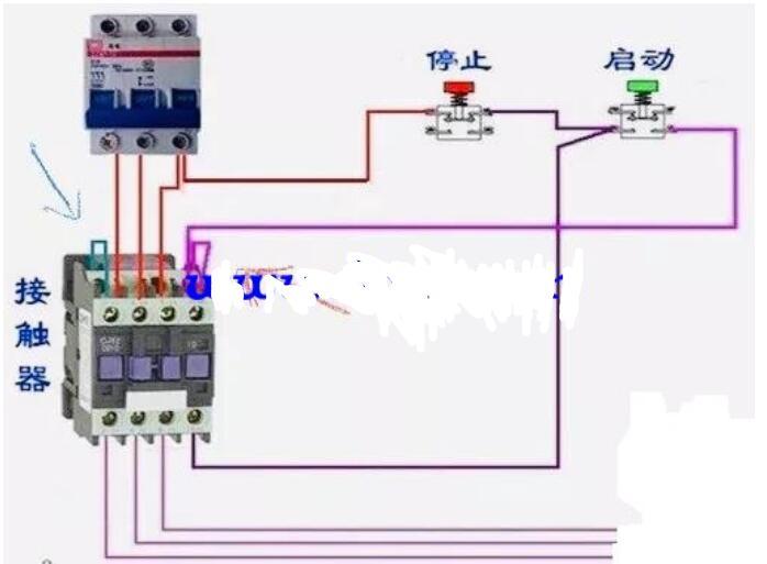 交流接触器的主触点和辅助触点怎么接线