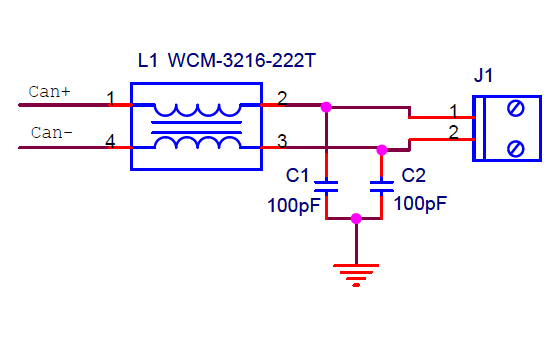 CAN<b>接口</b><b>EMC</b>设计标准<b>电路</b>原理图免费下载