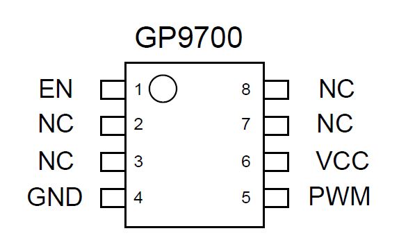 PWM占空比指數(shù)漸變芯片-GP9700的特性以及應(yīng)用