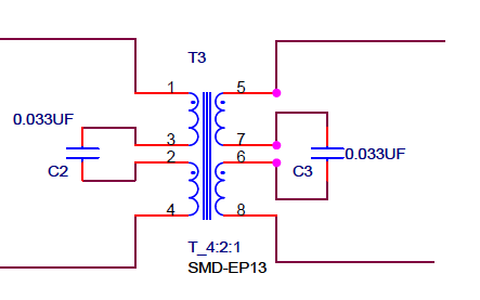 xDSL接口<b>EMC</b>设计<b>标准</b><b>电路</b>图