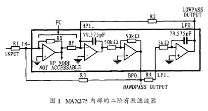 通用型有源滤波器MAX275的结构原理和应用实例分析