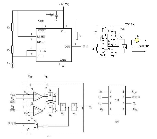 <b class='flag-5'>NE555</b>引腳圖及應<b class='flag-5'>用電路</b>