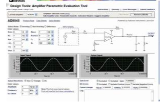 放大器参数评估工具为设计电路加快检查