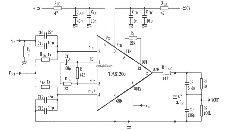 具有反饋因數1／83的測試電路設計