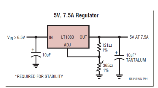 基于FPGA的低压差正压可调稳压器应用电路设计