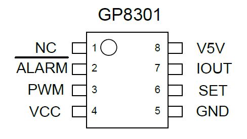 PWM到模拟信号转换器，GP8301是一款高性能PAC芯片
