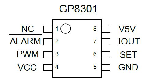 PWM到模擬信號轉(zhuǎn)換器，GP8301是一款高性能PAC芯片