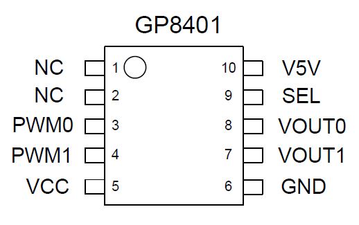 GP8401 双通道0-10V输出 PAC芯片的特性以及应用