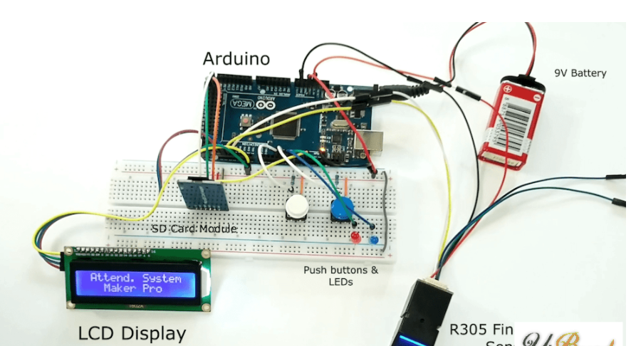 基于Arduino开发板、指纹传感器的考勤管理系统