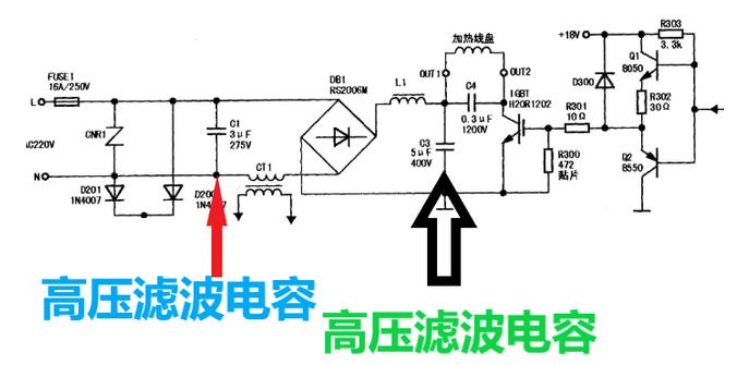 强电电路中更换电容的注意事项