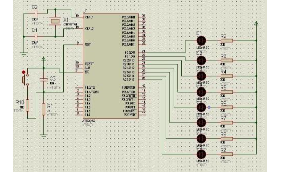 使用<b class='flag-5'>51</b><b class='flag-5'>单片机</b><b class='flag-5'>实现</b><b class='flag-5'>流水灯</b>的程序和Proteus仿真