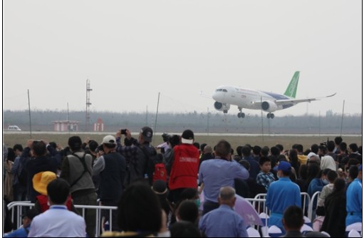 国产大飞机C919在江西南昌进行了多轮试飞