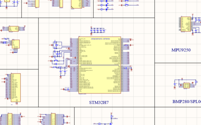 STM32H750/743核心板 帶傳感器mpu9250和SPL06電路方案