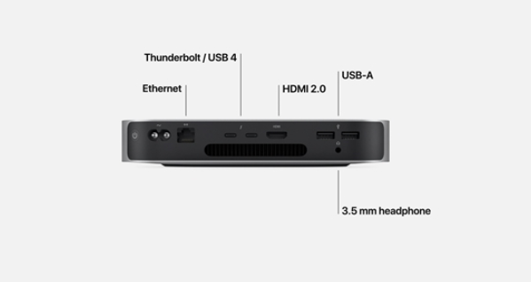 苹果mac mini迷你机:搭载自研m1,性能高于桌面5倍