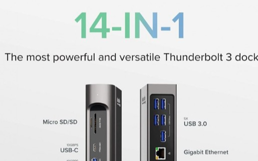 Plugable新雷电3底座提供96W充电