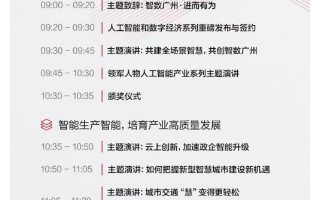 华为广州城市峰会2020 大会议程
