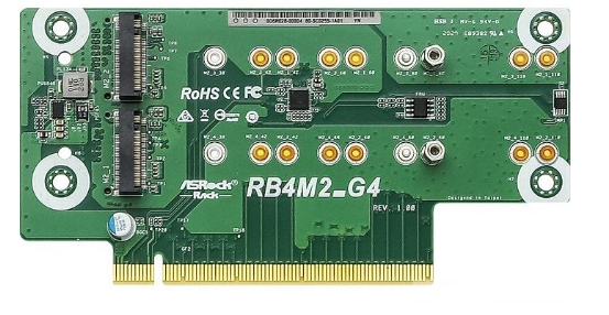 永擎推出具備四個M-Key M.2 SSD安裝位...